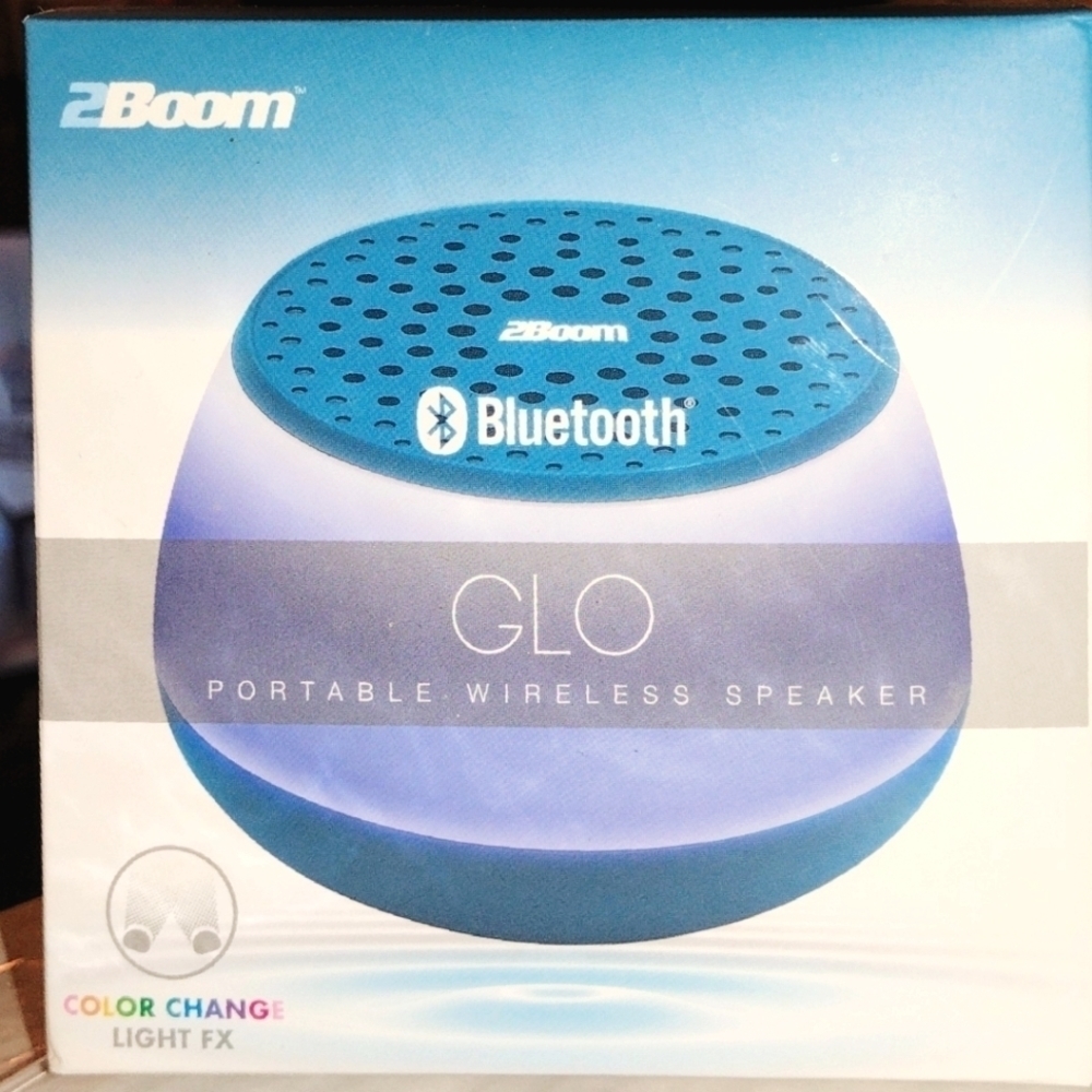 Glo LED Color Changing Light FXPortable Bluetooth Wireless Speaker